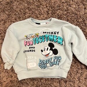 Zara Disney Mickey Mouse sweatshirt 2-3